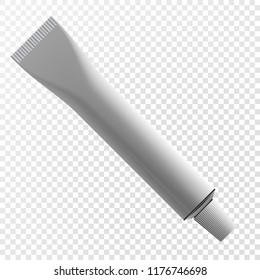 Realistic tube of toothpaste isolated on a transparent background. Vector eps10