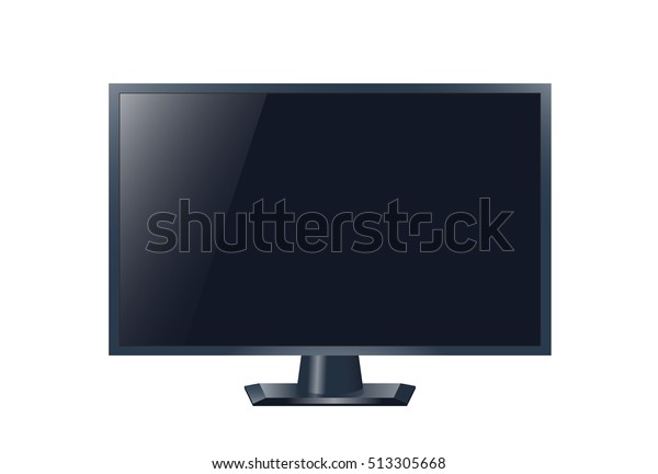 Realistic Tv Drawing Stock Vector Stock Vector (Royalty Free) 513305668