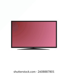 Realistic tv flat screen _ TV flat screen _ vector illustration 