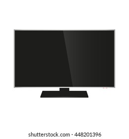 Realistic TV isolated  on white background