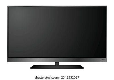 realistic of tv led lcd isolated or lcd plasma wide screen tv mockup. 3d render