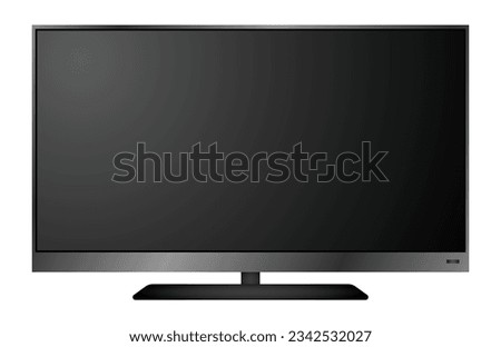 realistic of tv led lcd isolated or lcd plasma wide screen tv mockup. 3d render