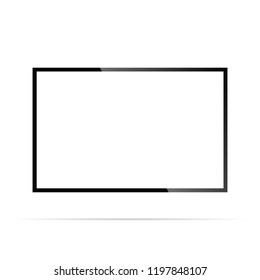 Realistic tv screen mock up