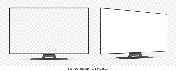 Maqueta realista la pantalla