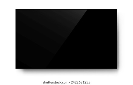 Realistischer Fernsehbildschirm. Modernes, stilvolles LCD-Display,