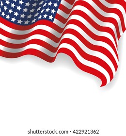 Realistic USA Flag