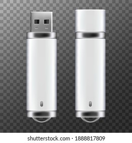 Realistisches USB-Flash-Laufwerk-Modell nach oben