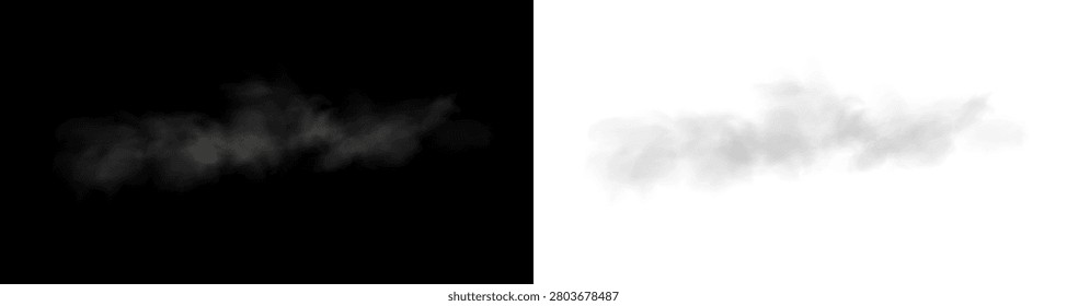 Realistic Vapor Trail with Soft Smoke Texture