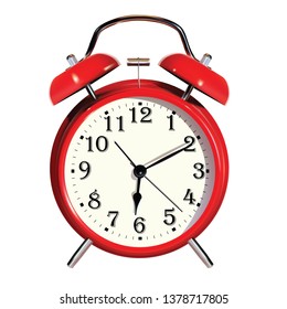 Realistic vector alarm clock