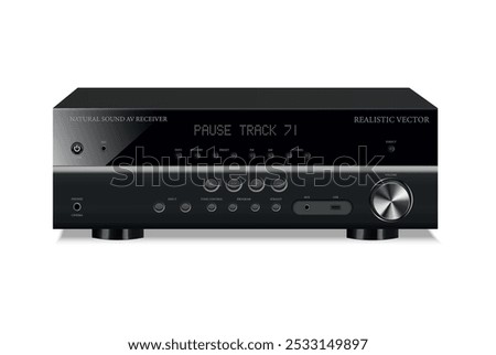 Realistic vector AV Receivers Home Theatre Soundbar