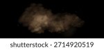 Realistic vector background of sandy smoke clouds and fine dust particles swirling in a desert storm. Brown dune explosion with yellow flying sand, dirt clusters, and textured wind effect.