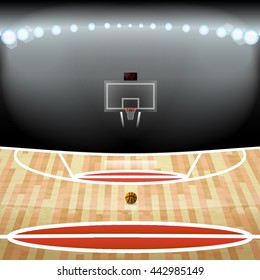 The realistic vector of basketball stadium (EPS10) 