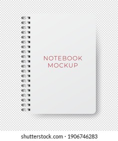 Mochila vectorial en blanco realista de cuaderno.