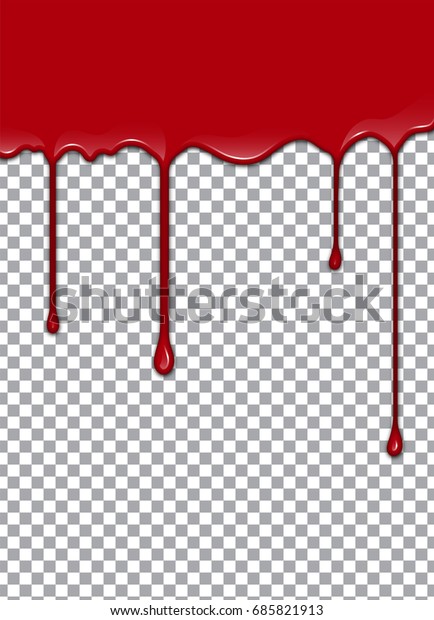 Realistic Vector Blood Transparent Background Vector arkistovektori