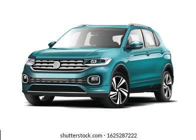 realistic vector  car  SUV with transparency - Shutterstock ID 1625287222
