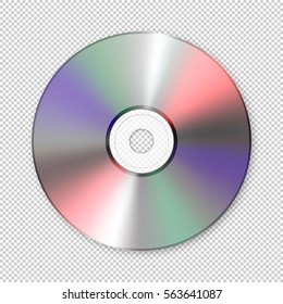 Реалистичный векторный значок cd. Шаблон дизайна.