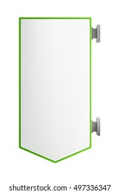 Realistic vector city light box template on white background