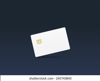 Realistic Vector Clean Credit Card Mockup. Eps10