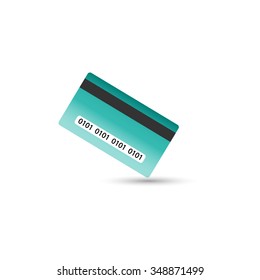 Realistic vector credit card