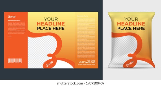 Diseño vectorial realista Planta de empaquetado de chips de patata.