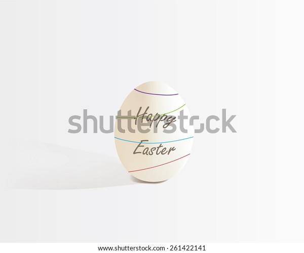 Download Realistic Vector Easter Egg Easter Egg Stock Vector Royalty Free 261422141