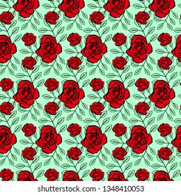 Realistic vector elements set of red roses (petals, leaves, bud and an open flower) with the ability to change the appearance of the flower, as in the constructor