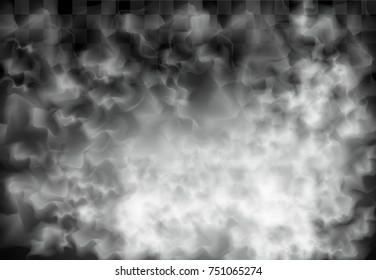 realistic vector fog or smoke transparent graphic template. special effect. vector white smog background illustration