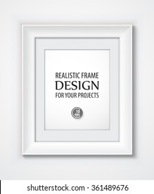 Realistic Vector Frame template. Vector illustration. EPS 10