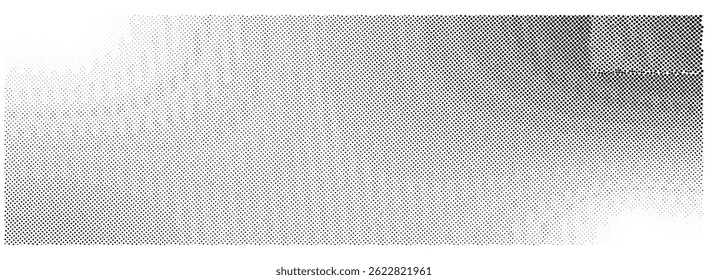 Realistic vector geometric rectangle shape dotted halftone texture on white background. Dotted halftone pattern shape patterns. Dotted texture effects. Trendy backdrop halftone art and designs.