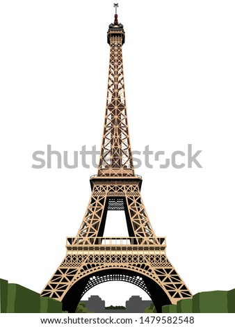 Similar – Image, Stock Photo Eiffel Tower in front of a Parisian cityscape