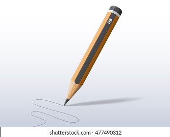 Realistic vector graphite pencil. File is in esp10 format.
