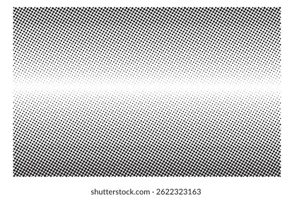 Realistische Vektorhalbtöne auf geometrischem Hintergrund mit gepunkteten Mustern, gepunkteten Texturen und kreisförmigen gepunkteten Effekten. Trendy Grafik Halbtonkunst und kreative Designs. abstrakte, körnige Textur.
