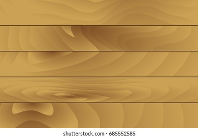 Realistic Vector Horizontal Wooden Texture Background