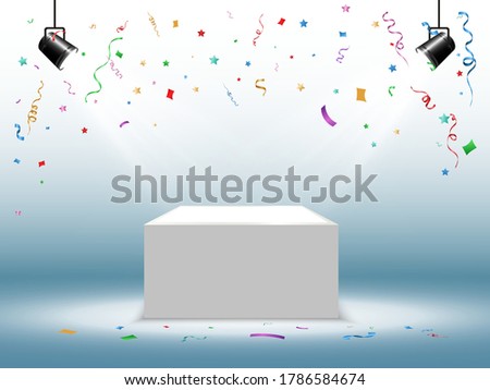 Realistic vector illustration of a 3D platform on a transparent background. A place to establish something.