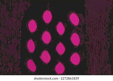 Realistic vector illustration of a background of a black knitted mesh scarf on a burgundy fabric. Abstract background.
