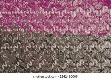 Realistic vector illustration of Beige openwork lace on a black-burgundy background
