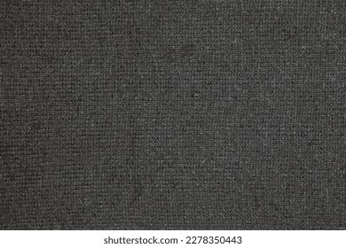 Ilustración vectorial realista de la textura de tela de punto negro. Resumen de la textura moderna de Knit color negro. Fondo de punto oscuro
