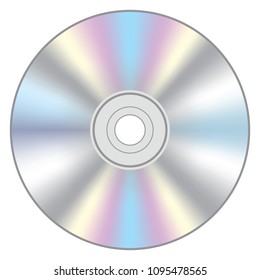 Realistic vector illustration of a cd icon