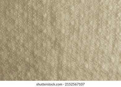 Realistic vector illustration. Close up on knitted wool fur texture. Melange fluffy knitted sweater or scarf as background.