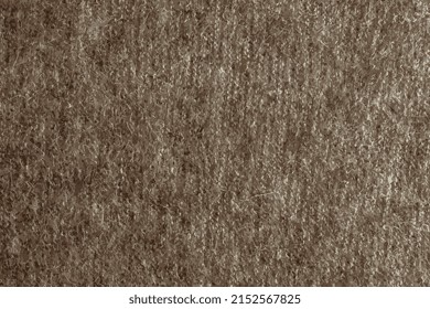 Realistic vector illustration. Close up on knitted wool fur texture. Melange fluffy knitted sweater or scarf as background.