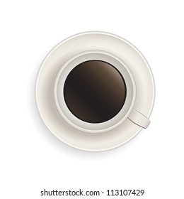 Realistic vector illustration of coffee cup