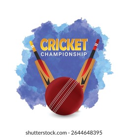 Realistic Vector Illustration For Cricket Championship match