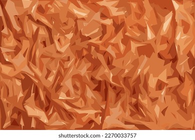 Realistic vector illustration of dried carrot background. Organic Dehydrated Carrots. Sublimated carrot pieces. Air-dried vegetables, dehydrated carrot slices, flakes, granules. Carrot background.
