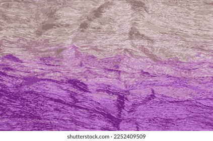 Realistic vector illustration of a fabric with a gradient in lilac pink and white colors. Background from fabrics. Textile texture.