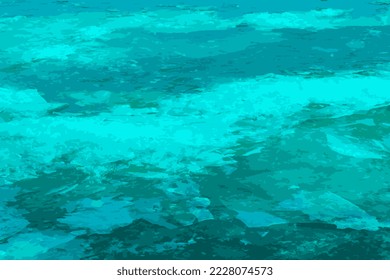 Realistic vector illustration of an icy river surface. Texture of ice covered with snow. Winter background.
