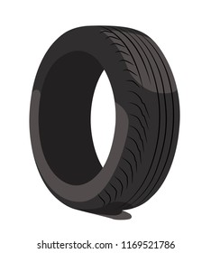 Realistic Vector Illustration Isolated Tire Car Stock Vector (Royalty ...