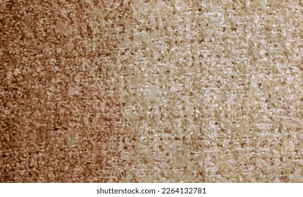 Realistische Vektorgrafik von gestrickter Wolle, strukturierter Hintergrund in hellbeigem, cremig-braunem Schatten. Beiger Farbverlauf auf strukturiertem Hintergrund.