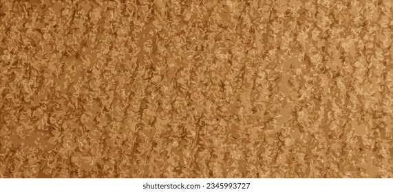 Ilustración vectorial realista de tejidos de lana de punto con textura de fondo en color beige claro crema marrón. Gradiente de color beige sobre fondo de textura. Asustar.
