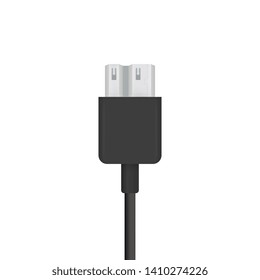 The realistic vector illustration of micro usb 3.0 type-b to adapter. Connector or plug for connecting and charging phones, mobile devices, computers, tv, tablets, and game consoles.
