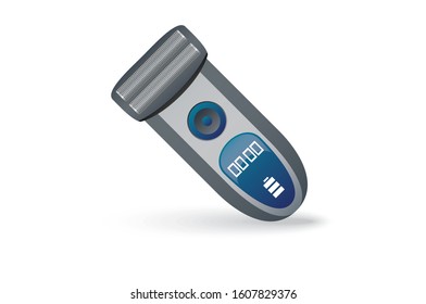 Realistic vector illustration of modern Home appliance Hair trimmer machine on white background